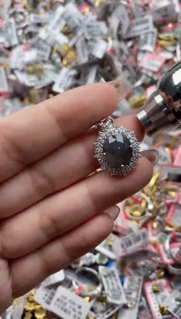 【闪购商品】翡翠戒指银S925镶嵌3333-*--1