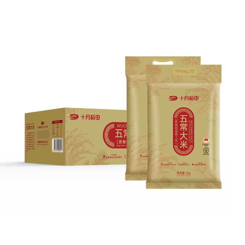 十月稻田 五常大米 10kg(5kg*2)包谷饭