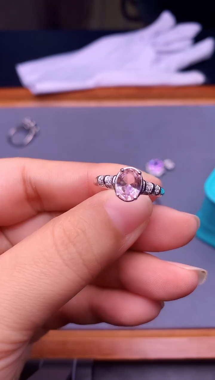 【闪购商品】碧玺戒指银S925镶嵌............