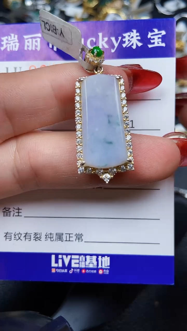 【闪购商品】翡翠颈饰银S925镶嵌0715