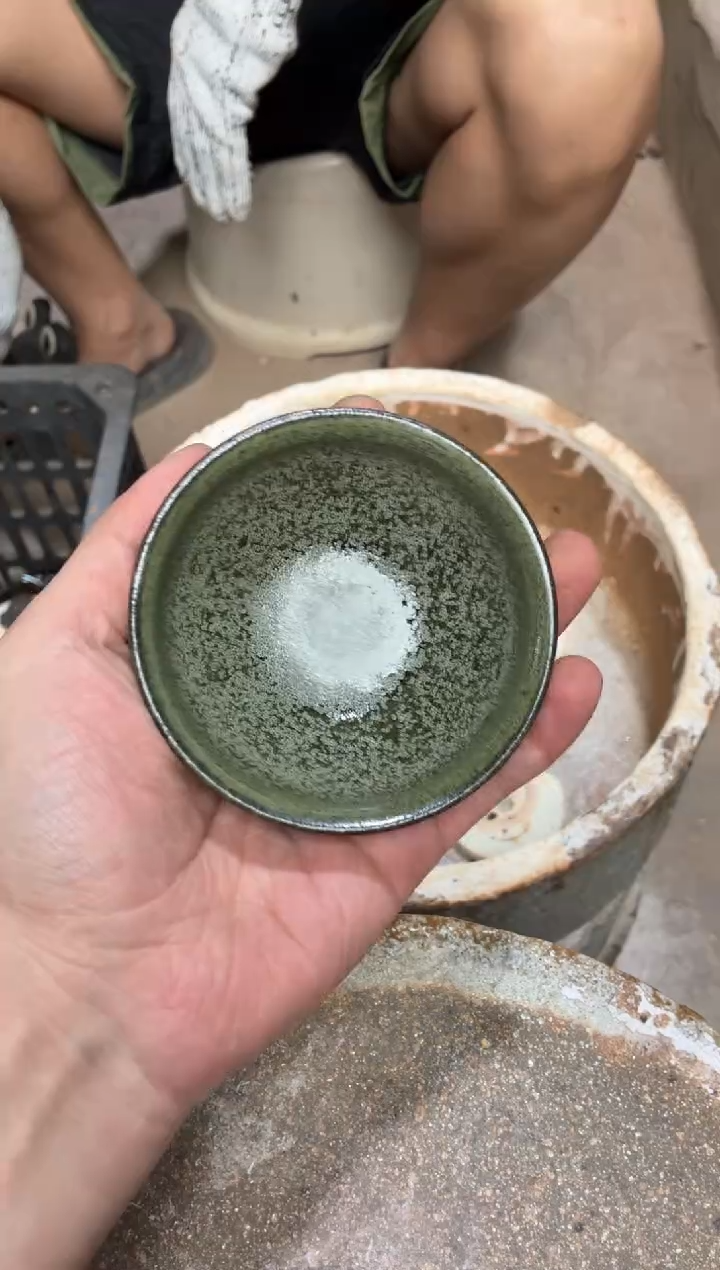 茶盏真柴烧建盏换点柴火