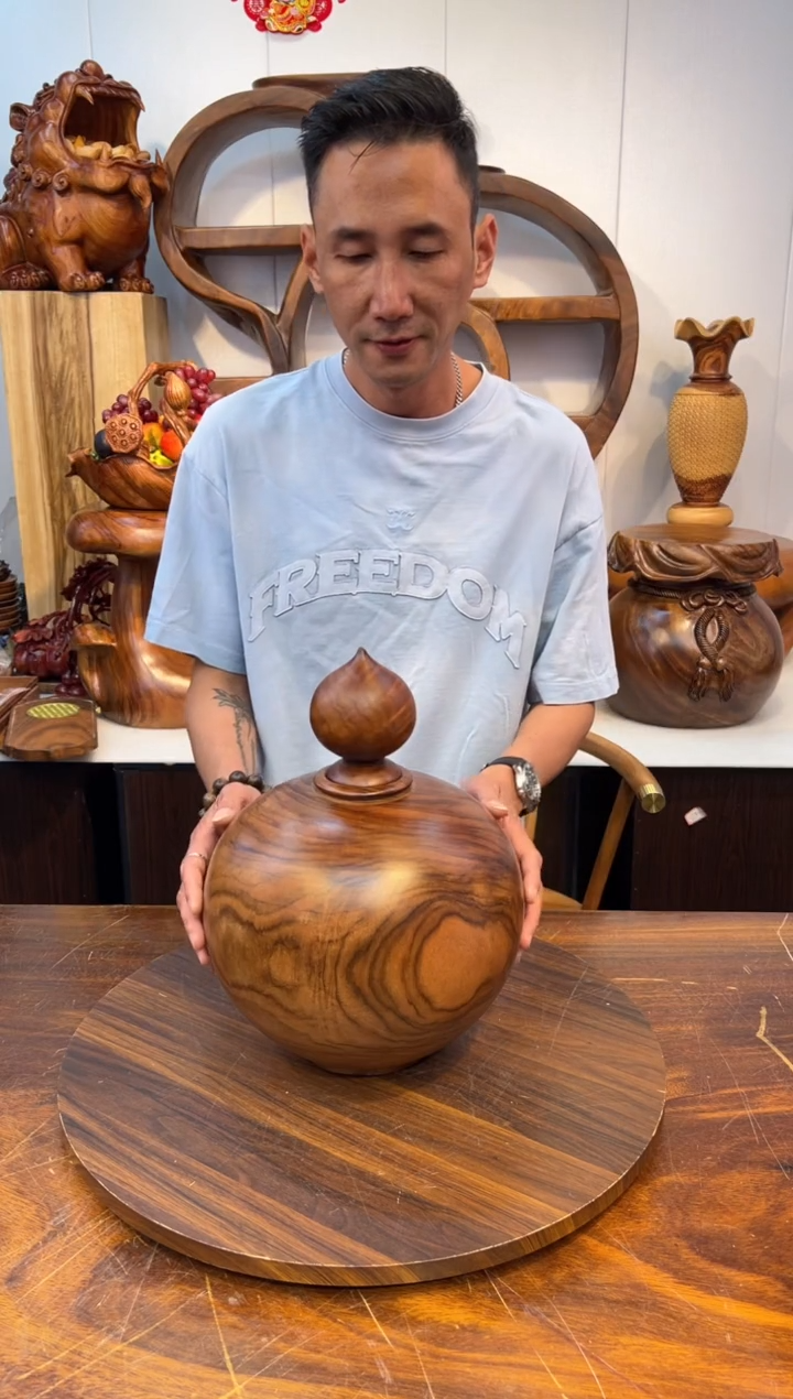 木香樟聚宝盆创意摆件