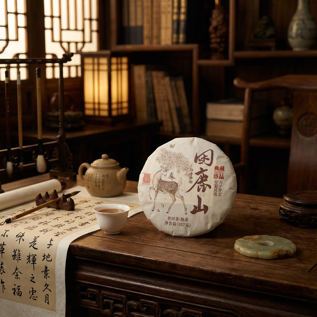 百年兴昌【限量典藏】14年困鹿山熟茶357克（带茶样）