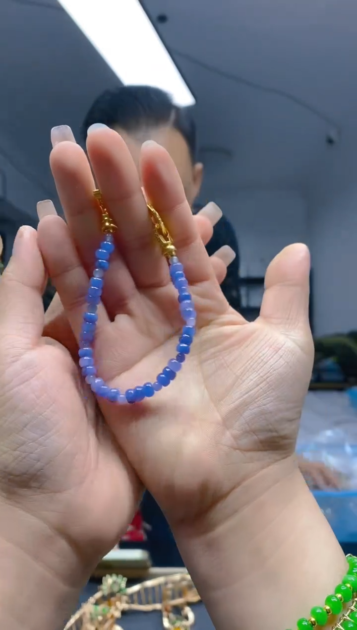 【闪购商品】翡翠耳饰合金348翡翠手链