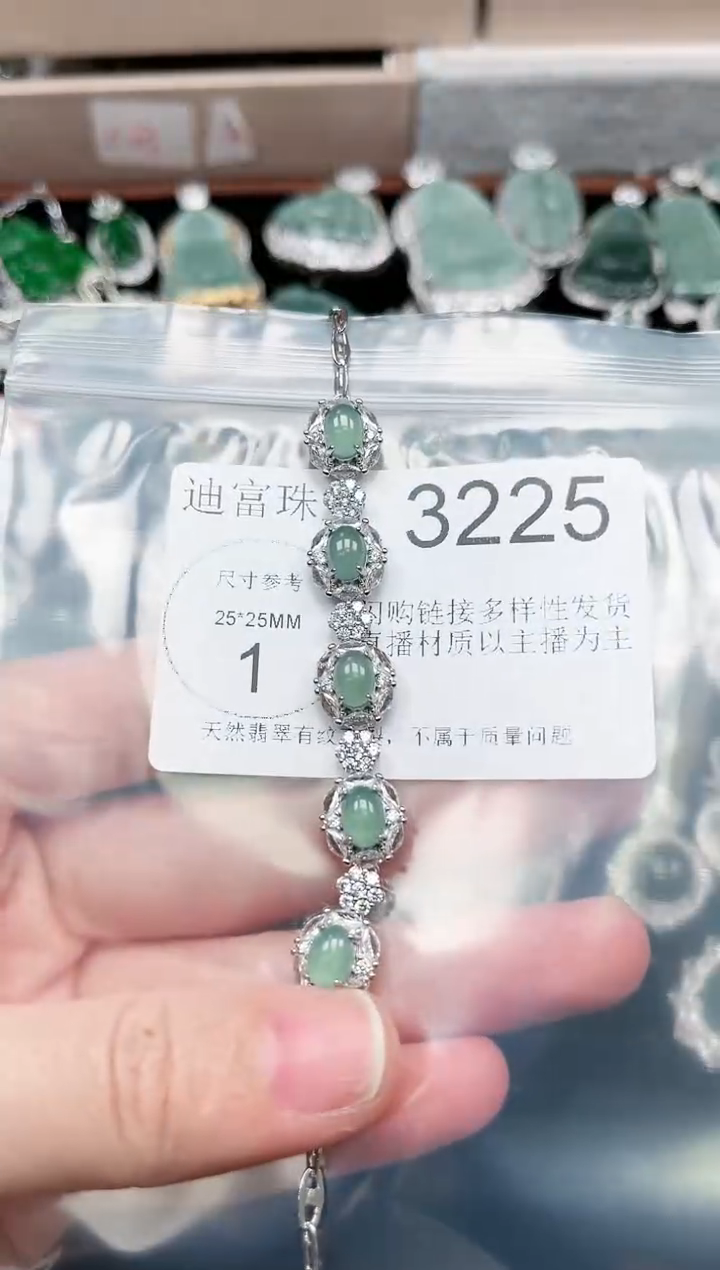 【闪购商品】翡翠颈饰未镶嵌赠皮绳3225