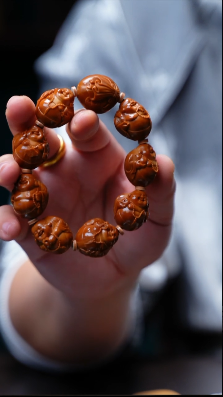 手串/手链橄榄核铁核弥勒【孙尧】