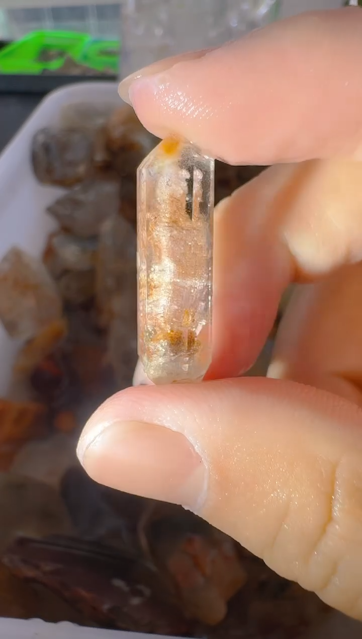 未镶嵌珠宝半成品水晶牙**压牙牙，水晶
