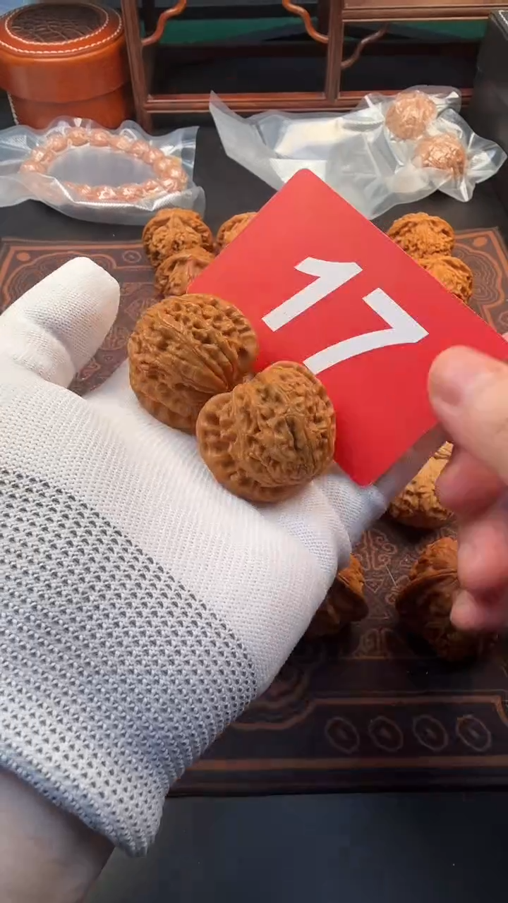 把件文玩核桃39延庆白狮子