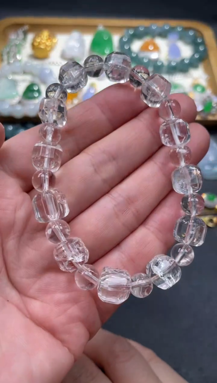 珠串未镶嵌水晶55.......