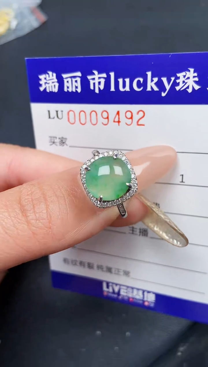 【闪购商品】翡翠颈饰银S925镶嵌9492