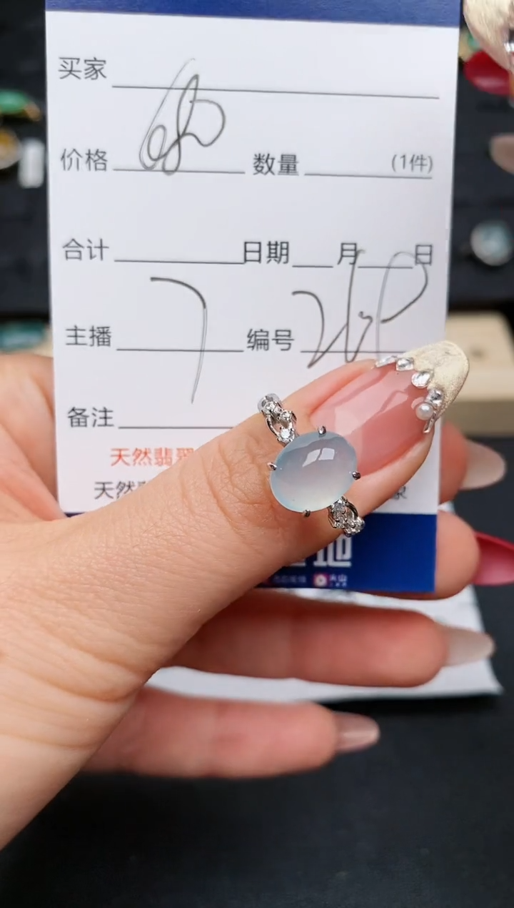 【闪购商品】翡翠戒指银S925镶嵌..........