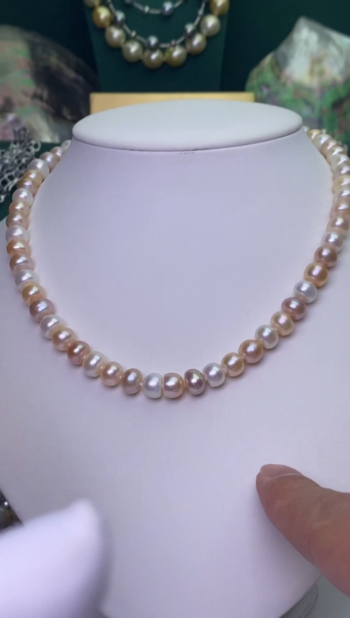 【闪购商品】淡水珍珠颈饰未镶嵌8-9-