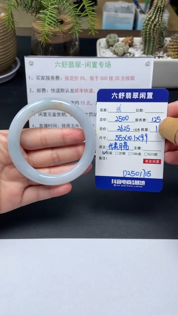 【闪购商品】翡翠手镯未镶嵌D2501715