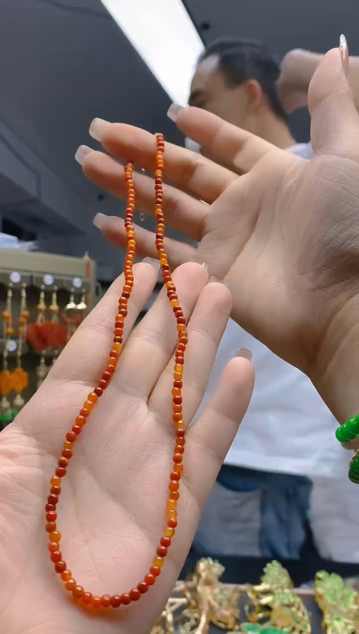 【闪购商品】翡翠耳饰合金155翡翠锁骨链