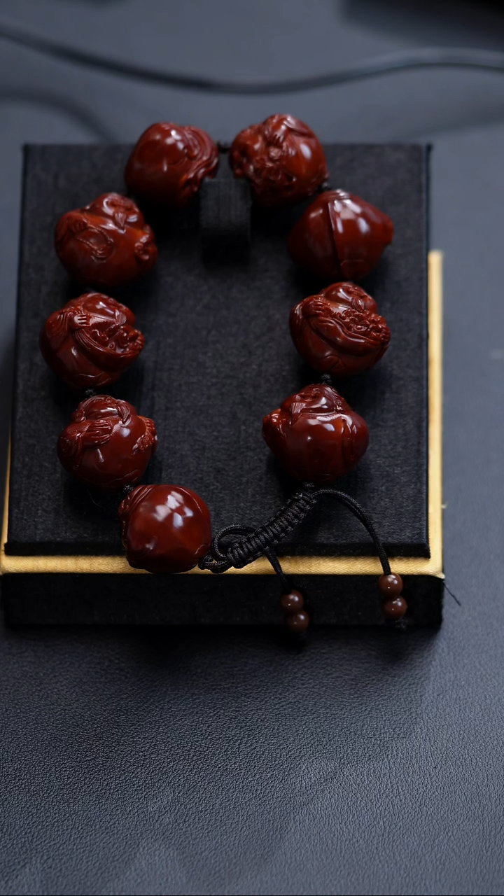 手串橄榄核白***白财神24