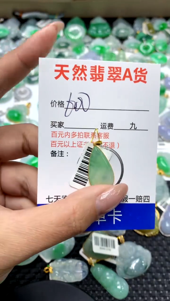 【闪购商品】翡翠颈饰18K金镶嵌111111111