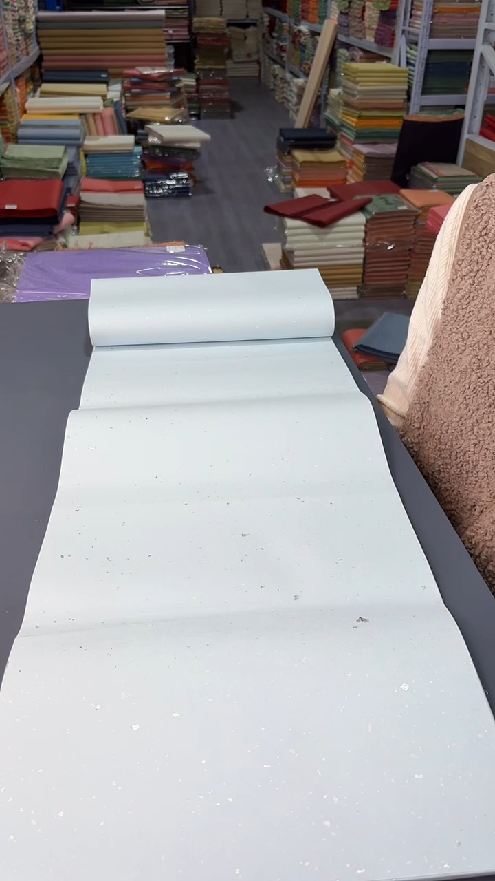 纯手工四尺对开50张繁星天蓝色银箔