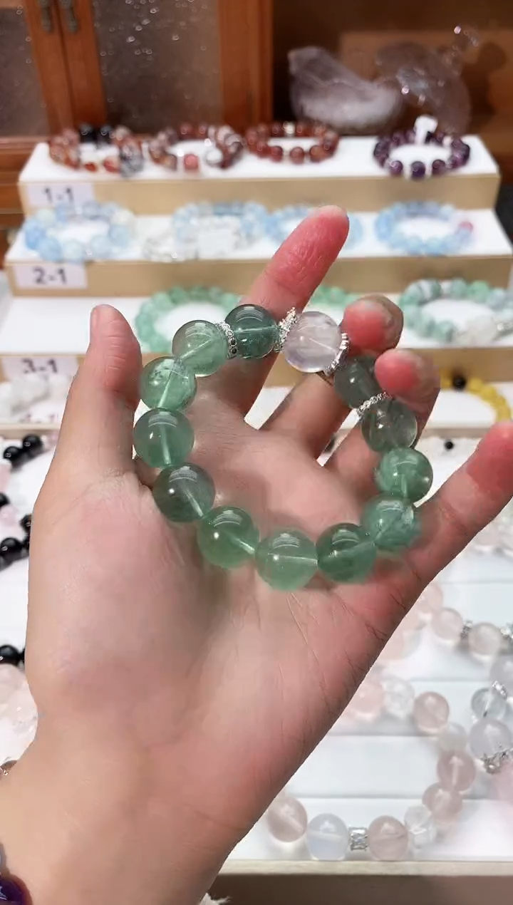 【闪购商品】水晶手串未镶嵌绿萤石手串