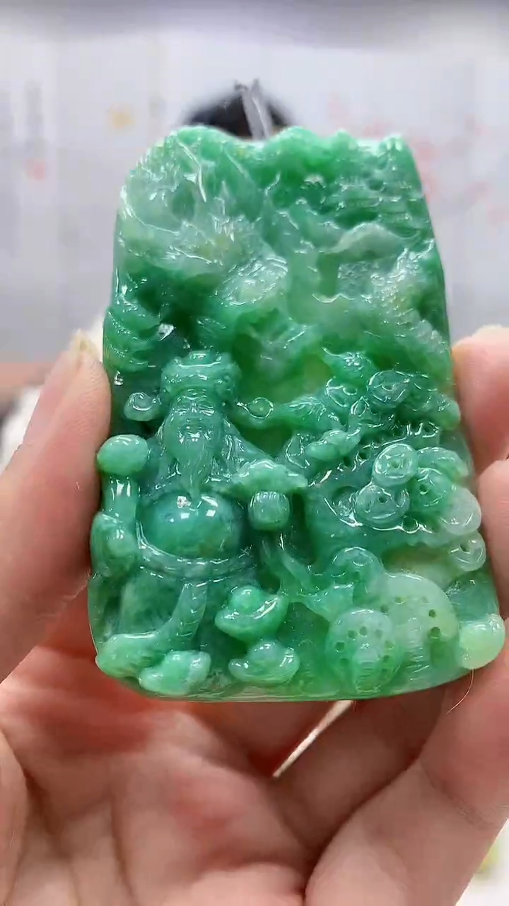 定制翡翠未镶嵌5160ms-毛货挂件83