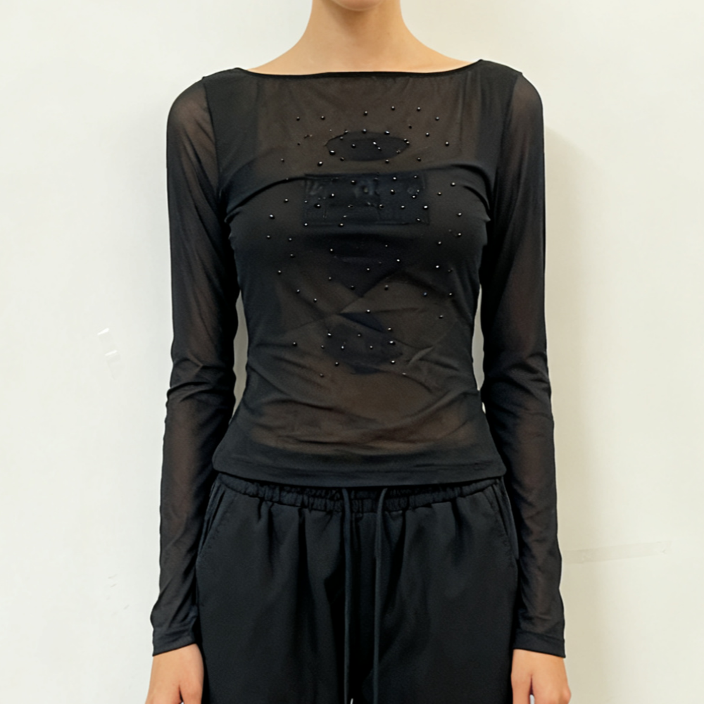 UT 修身气质黑色皮肤衣2N335