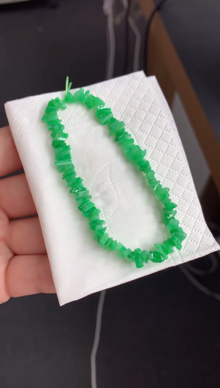 【闪购商品】定制翡翠未镶嵌碎碎手串
