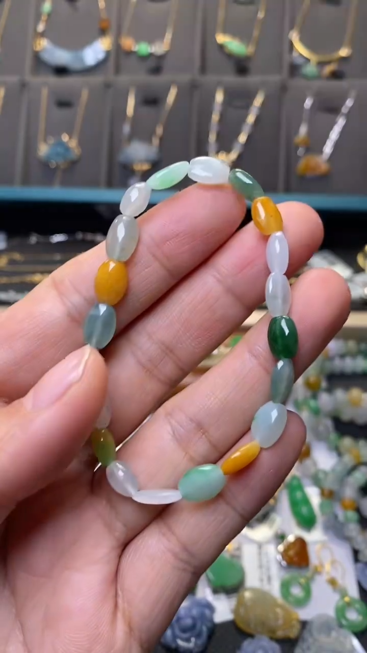 颈饰未镶嵌翡翠净货37561