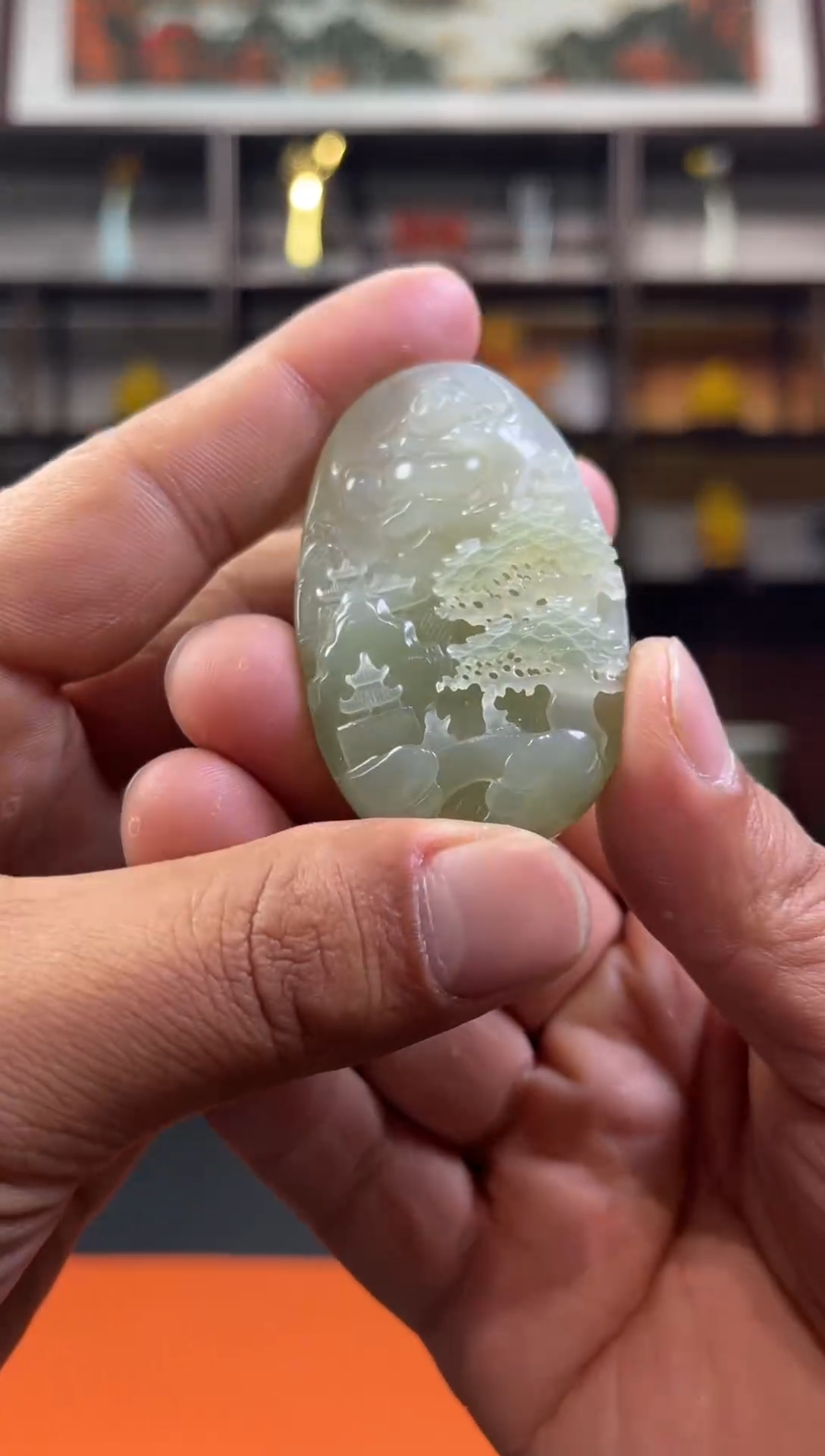 和田玉未镶嵌挂件