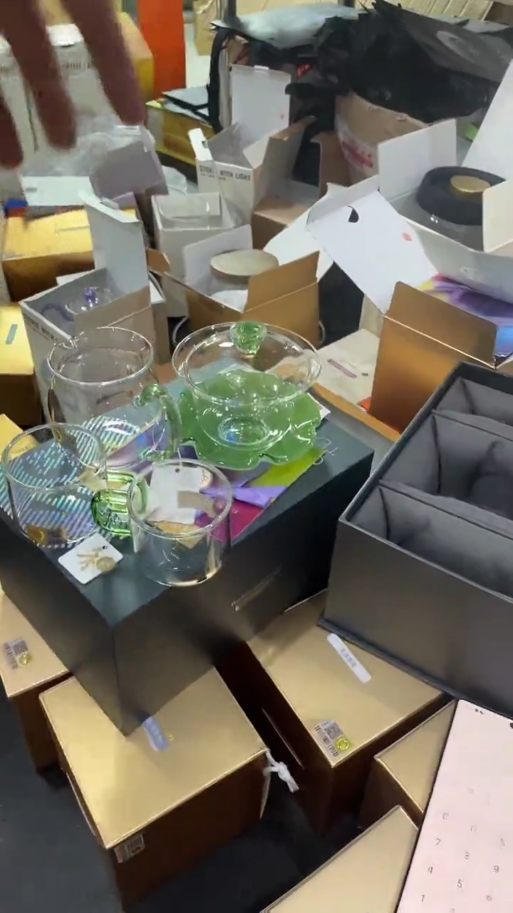 幻彩/禾玉盖碗/翠玉+美满绿金+清禾杯湖绿色