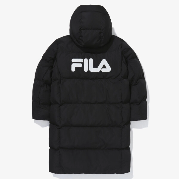 FILA/斐乐新款连帽羽绒服男女同款冬季保暖FS254DJ01X005-BLK【KY】