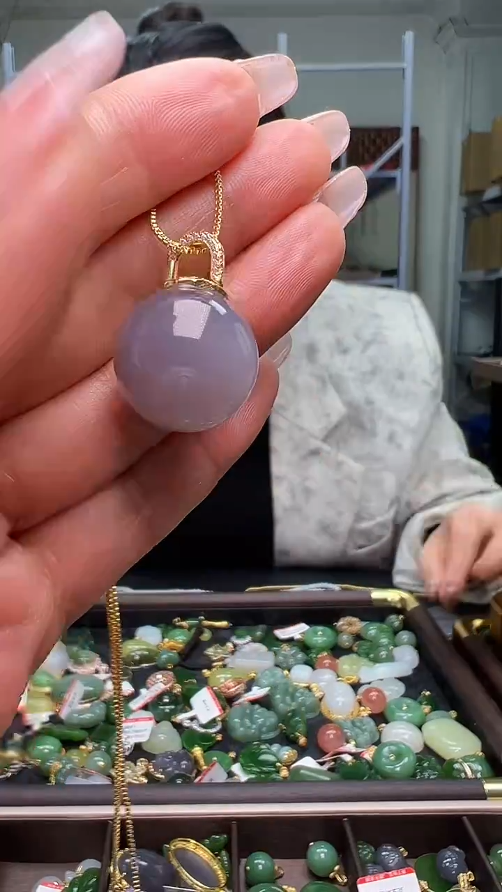 颈饰银S925镶嵌和田玉（多样性发货.发其一)12.27.150