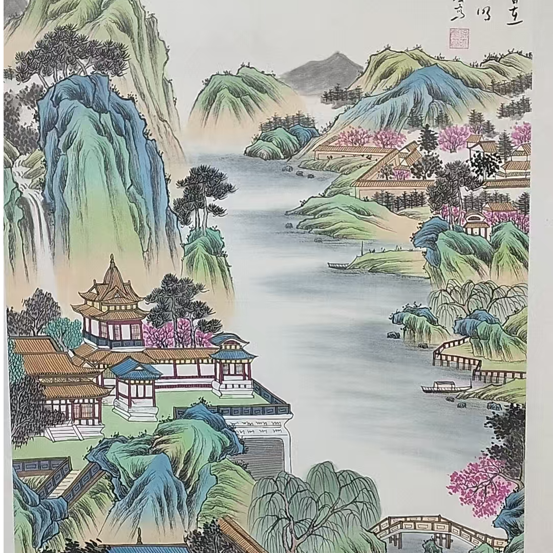 精品-徐明庆-四尺-云阁图