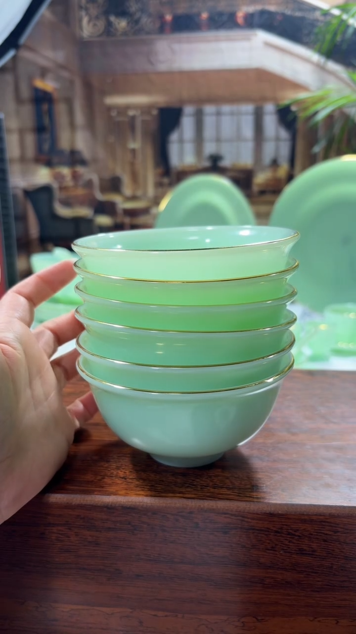 【闪购商品】.... 4.5英寸玉瓷碗6个口径11.5厘米