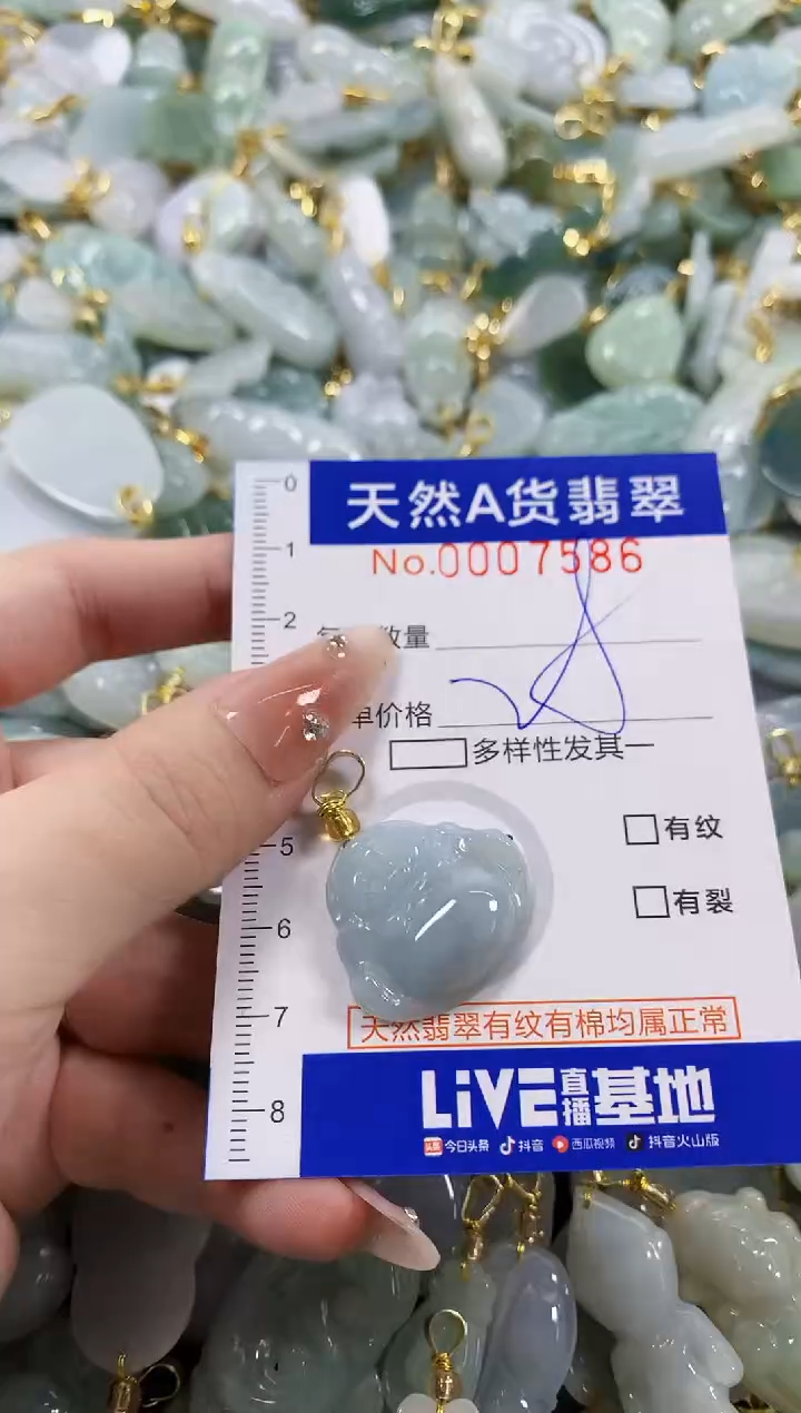 颈饰未镶嵌翡翠天然A货翡翠