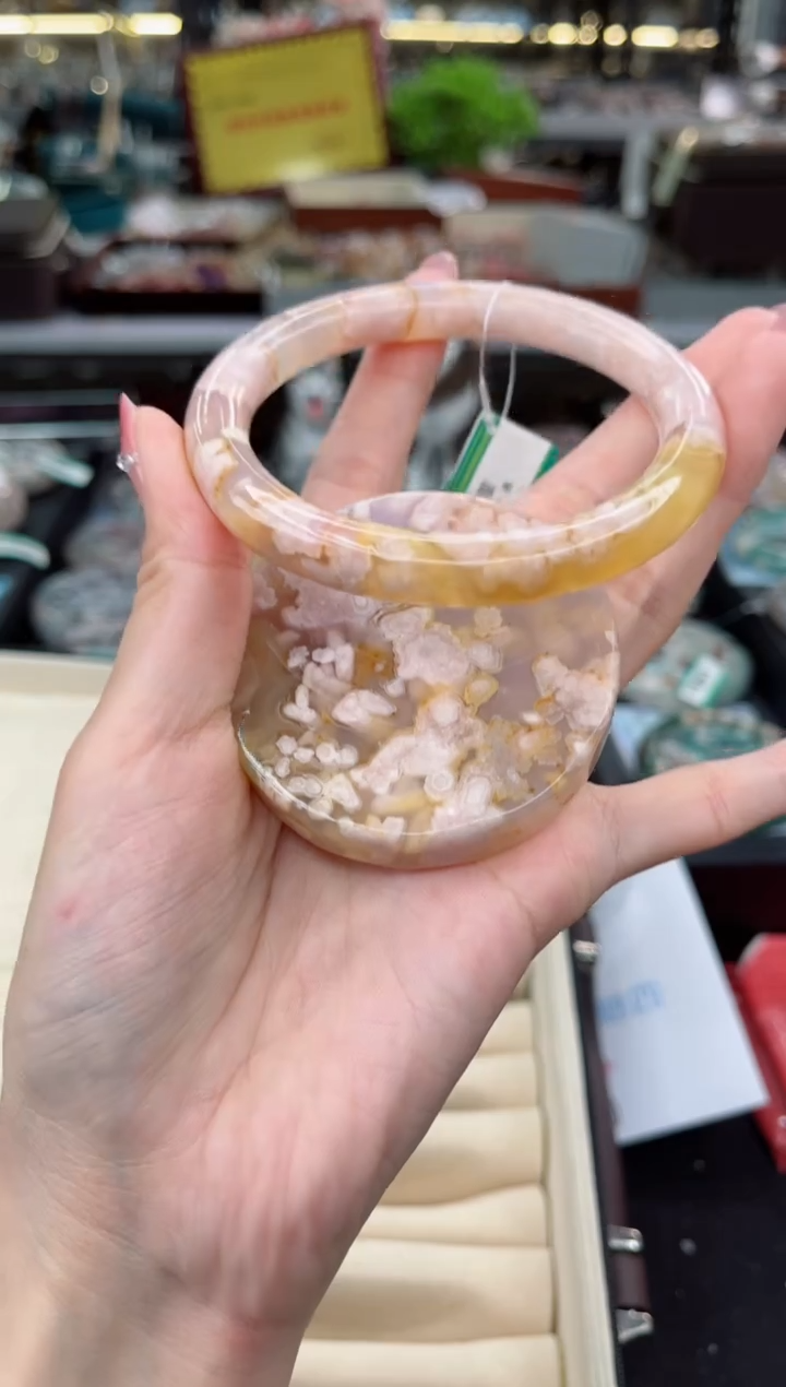 【闪购商品】石英质玉手镯未镶嵌64圈口（赠品镯心）6039388