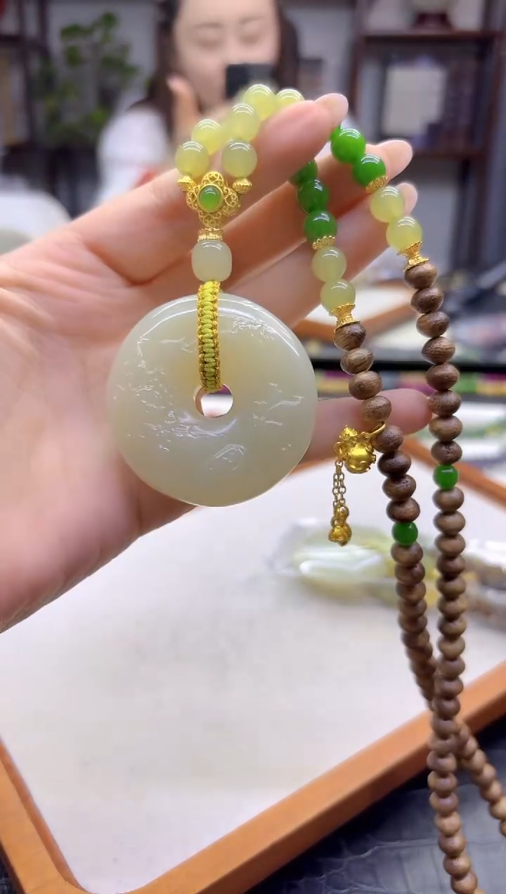 毛衣链未镶嵌和田玉DIY款M630