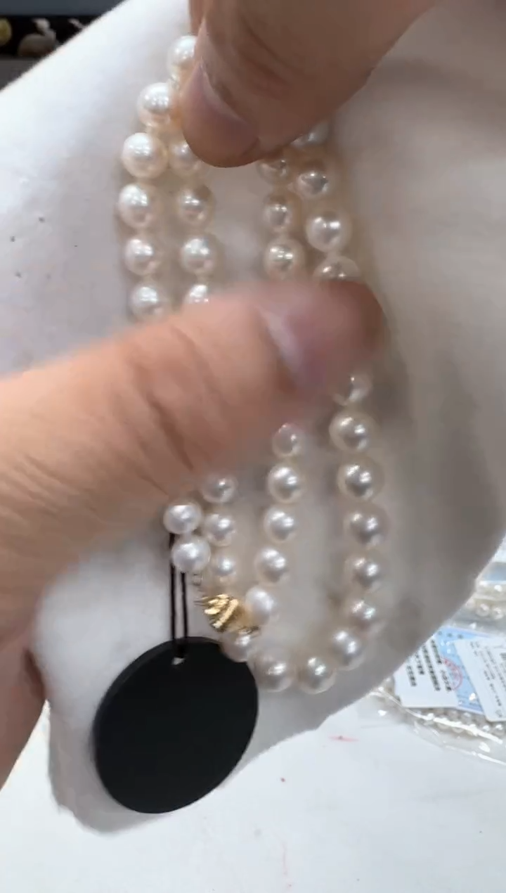 【闪购商品】淡水珍珠颈饰14K金镶嵌项链8-9