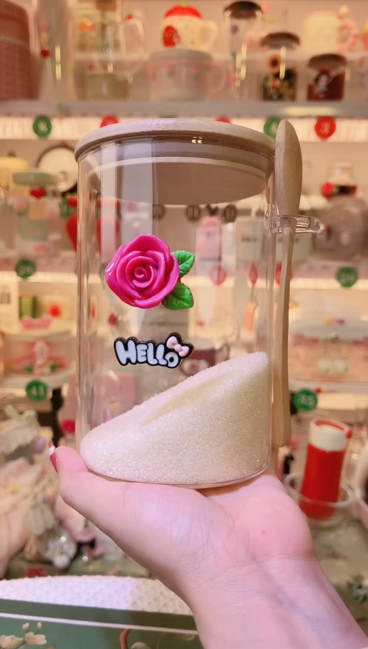 玫瑰花白糖罐——手工制作品质好！