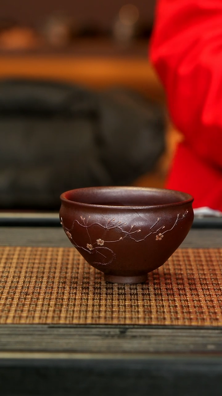 【闪购商品】紫砂茶壶WT54天青疏影杯 柴烧