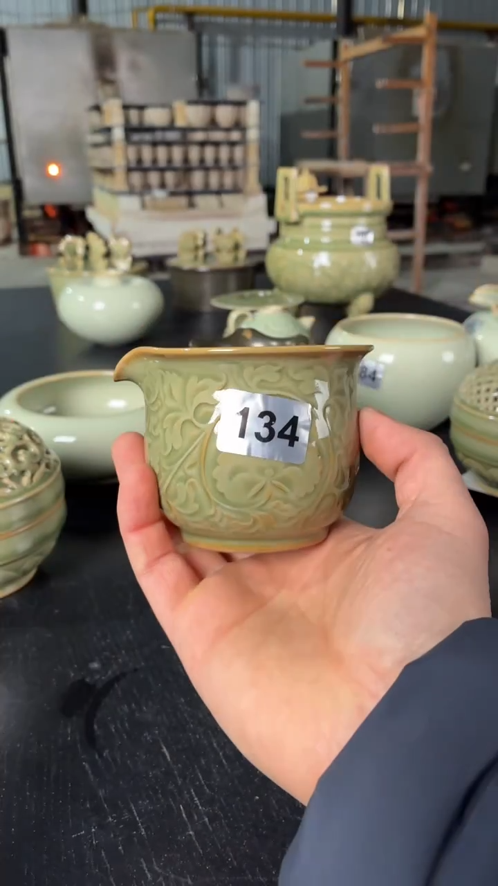 耀州窑仰山缠枝牡丹公道134