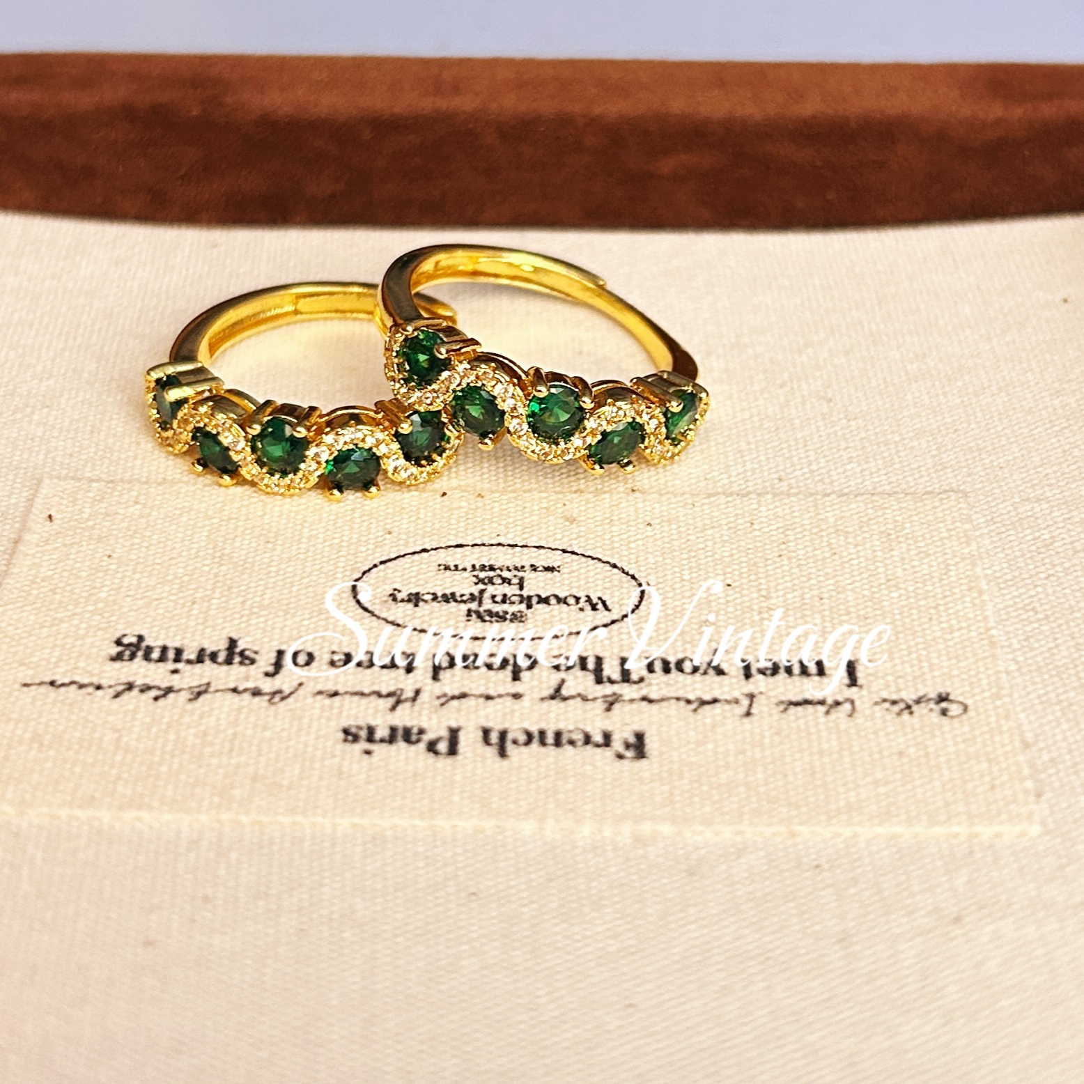 铜合金锆石戒指 轻奢百搭小众气质欧美指环