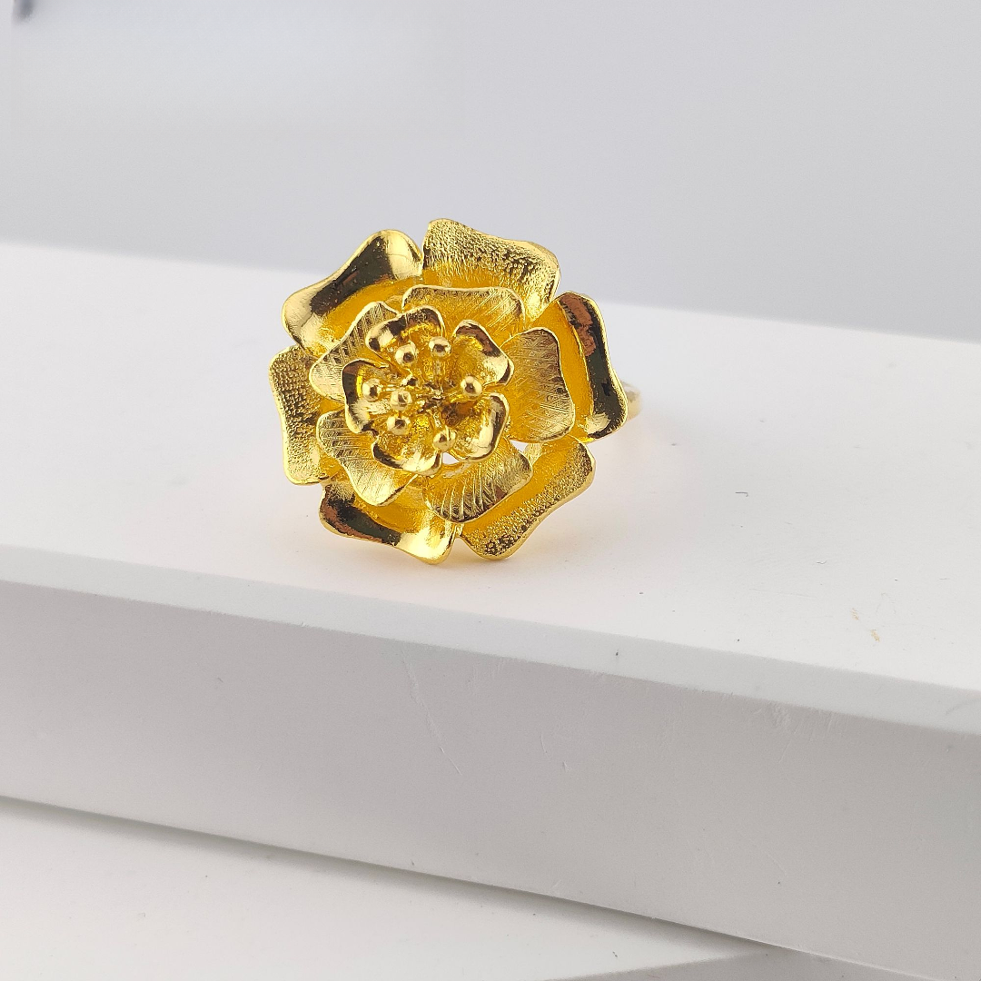 足银戒指 足银戒指 花头戒指 