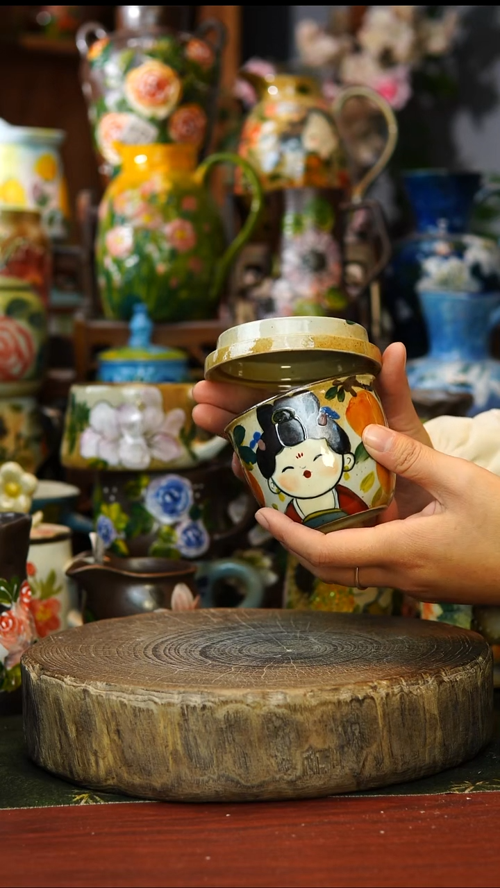 陶瓷95景德镇手工手绘釉下彩