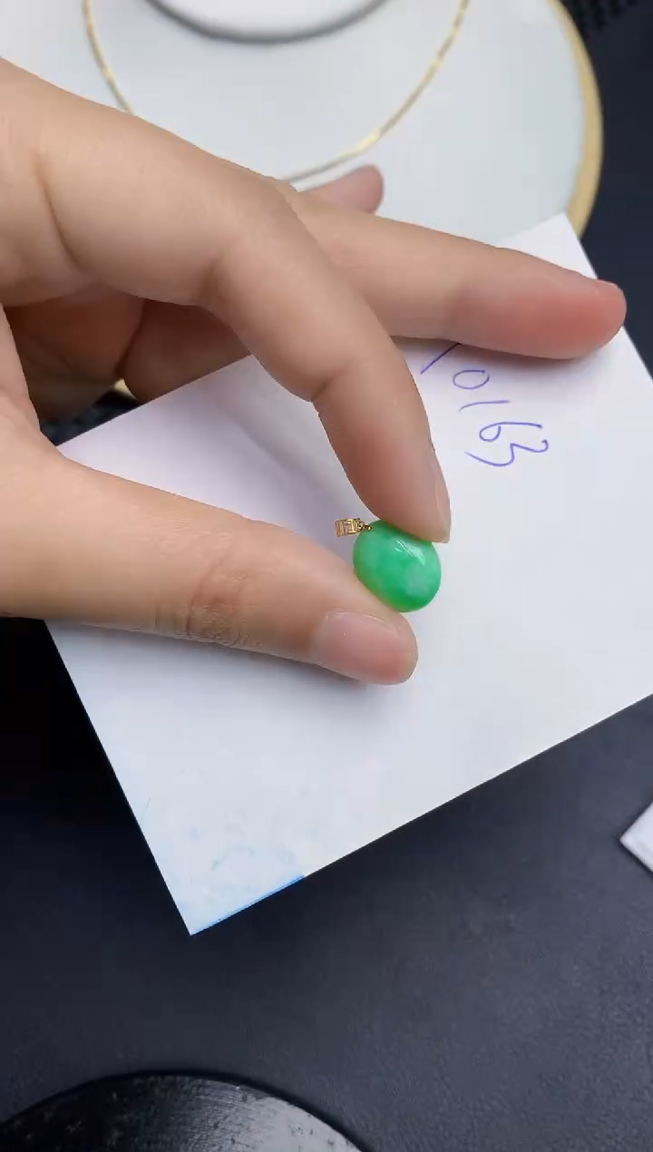 【闪购商品】翡翠颈饰18K金镶嵌000000000