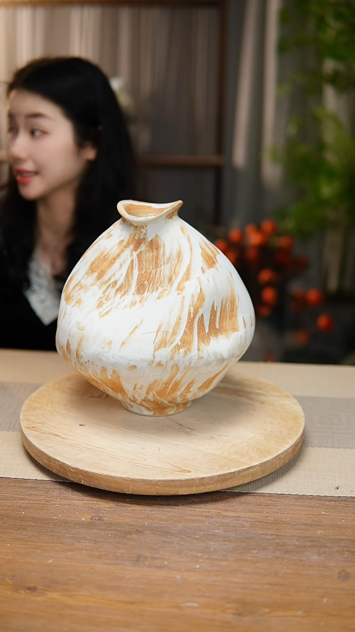 【闪购商品】陶瓷花器诧寂黄大肚