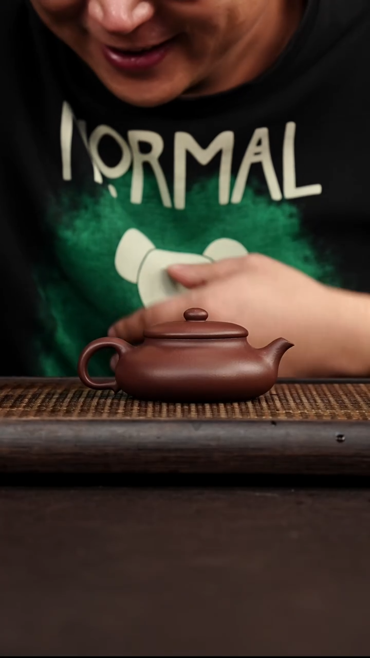 紫砂茶案宜兴悦茗壶紫砂  紫泥  矮梨