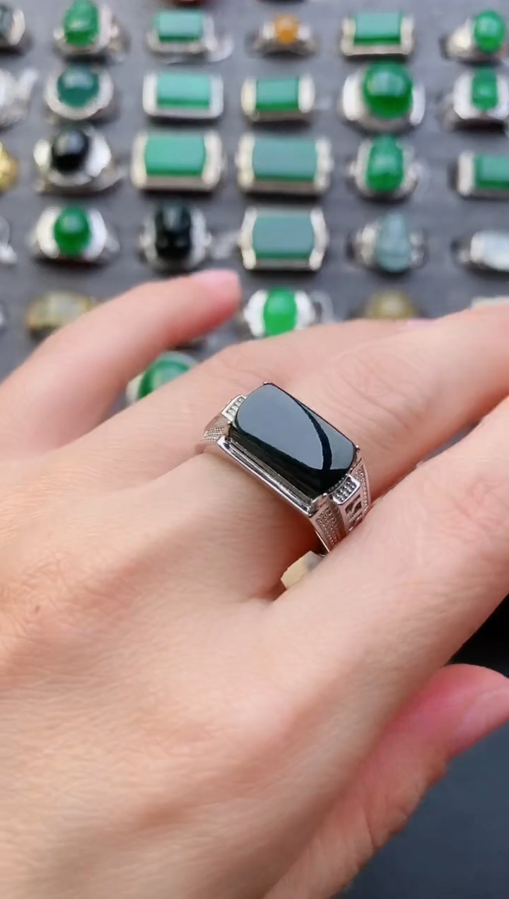 【闪购商品】翡翠戒指银S925镶嵌321321321