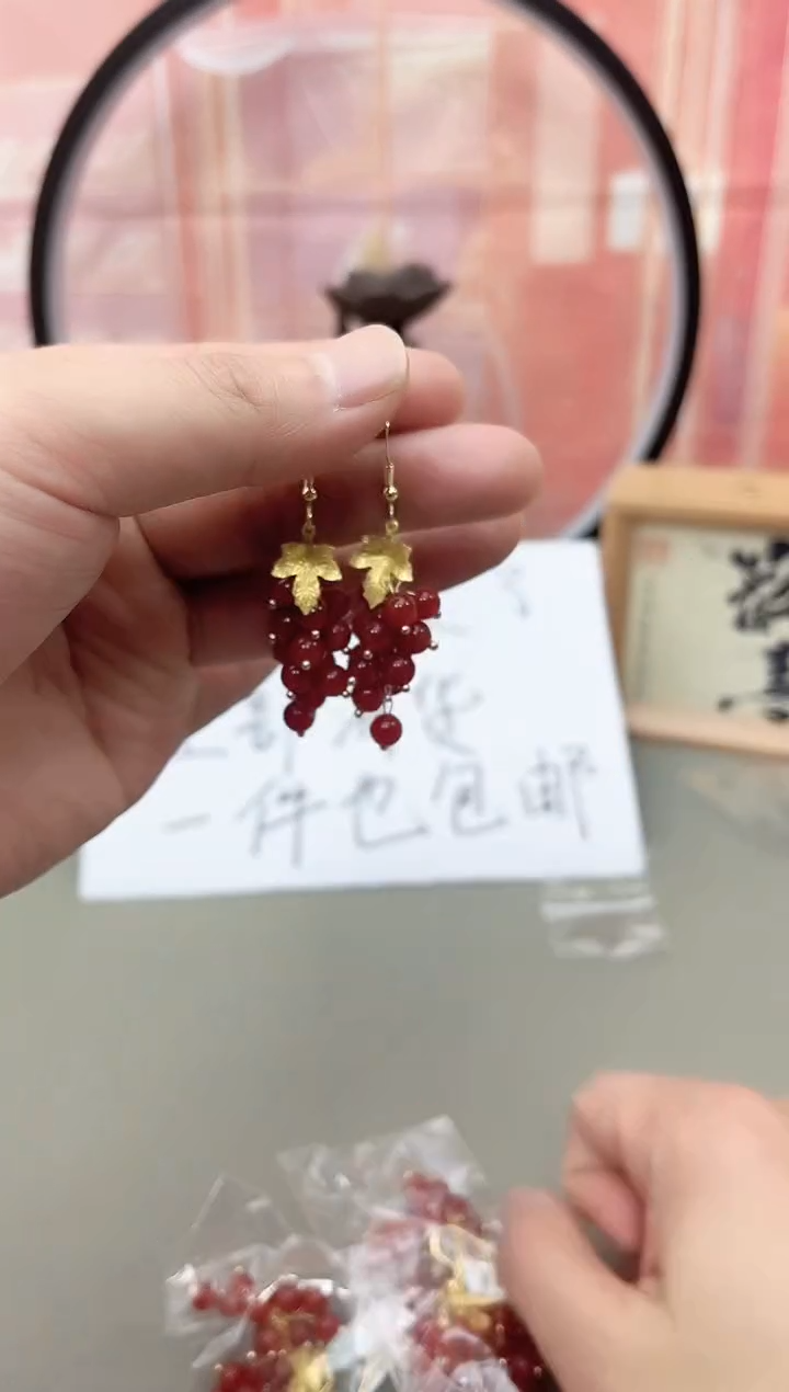 银S925镶嵌耳坠玛瑙/玉髓h653