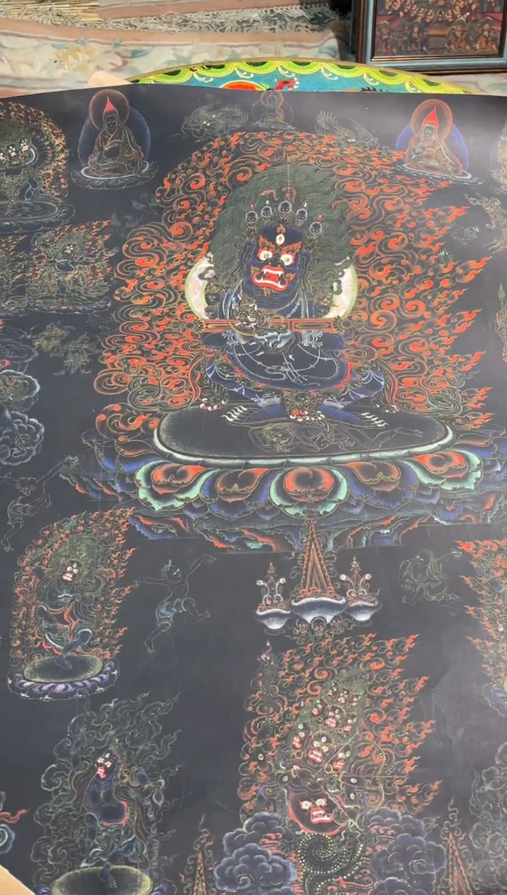卷轴画卷轴画天天的唐卡