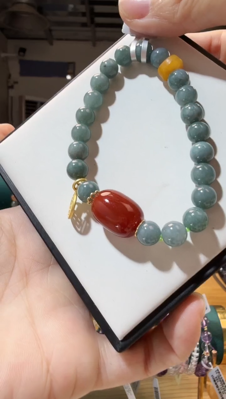 未镶嵌手链翡翠优3213 约7mm