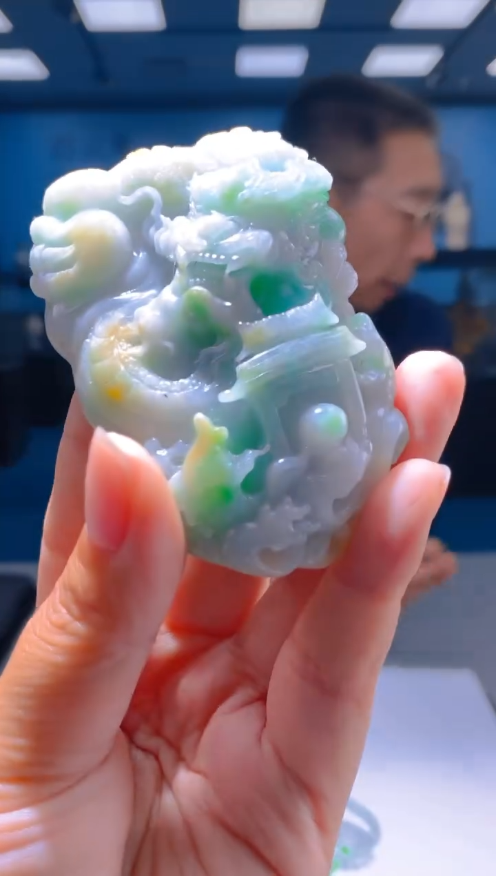 定制翡翠未镶嵌LL翡翠毛货CYL-73